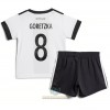 Maglia ufficiale Germania Leon Goretzka 8 Casa Mondiali 2022 per Bambino